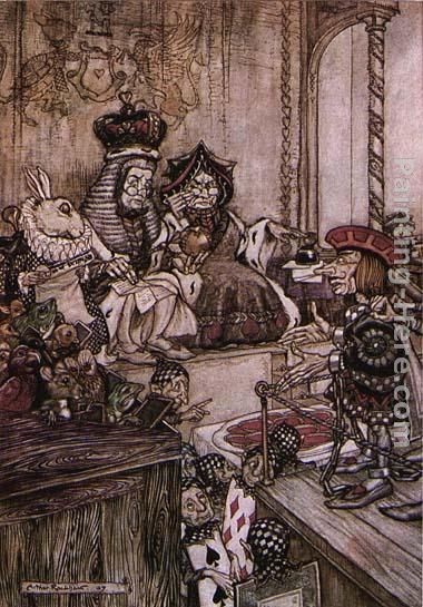 Arthur Rackham Alice in Wonderland Who Stole the Tarts